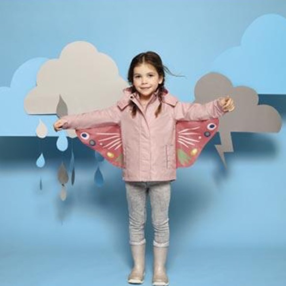 NWT Lily & Dan Childrens Raincoat with wings - Picture 4 of 11